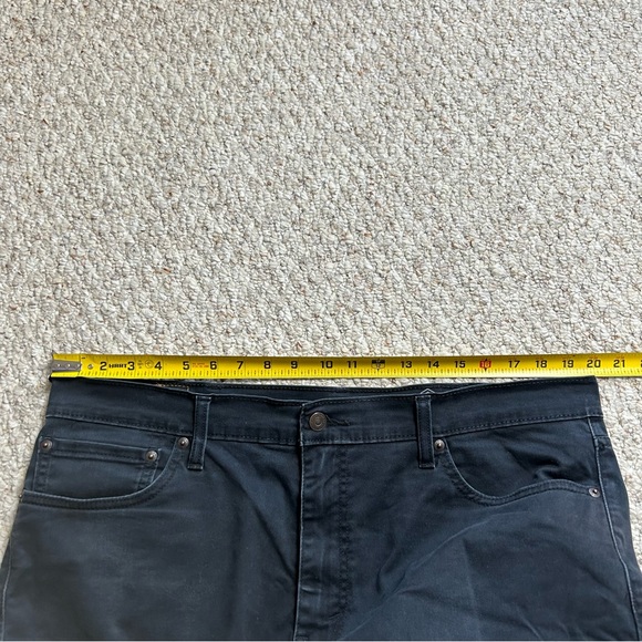 Levi's 511 All Weather Tech Straight Jeans Mens 38x32 W38 L32 Black Denim Faded - Picture 8 of 13